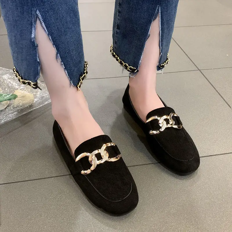 Women Shoes Quick Delivery - 여성 플랫 슈즈 슬립온 라운드 토