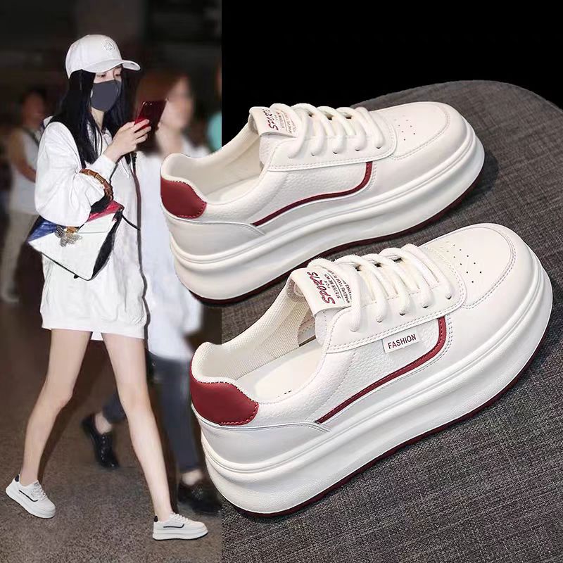 Women'S Shoes Hey Dude - 여성용 두꺼운 밑창 화이트 스니커즈 슬리밍