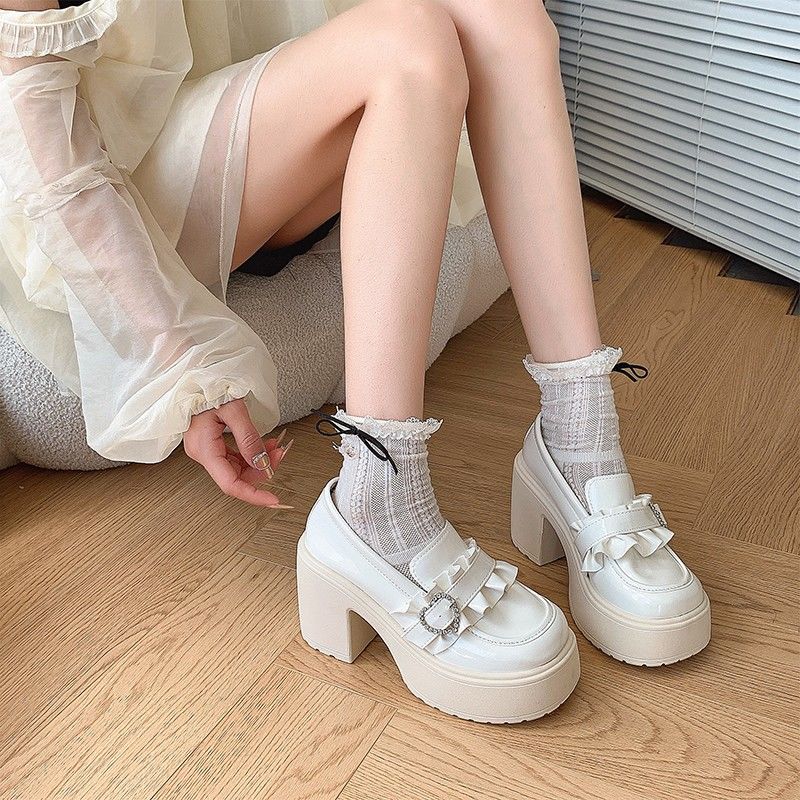 Women Shoes Quick Delivery - 여성 펌프 라인 석 라운드 발가락