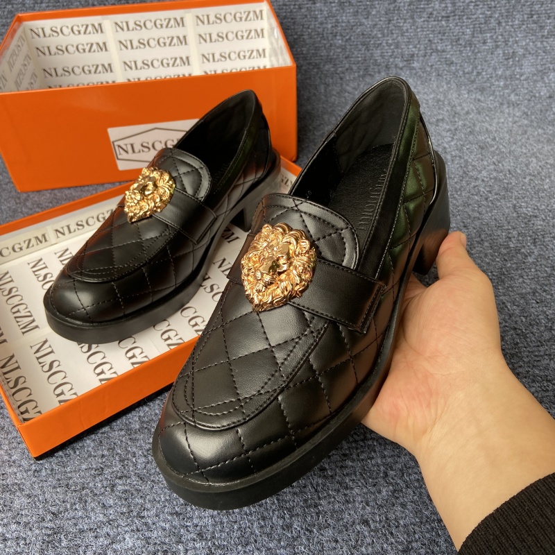 Women Shoes Japanese Brand - 여성용 원형 앞코 두꺼운 굽 신발,