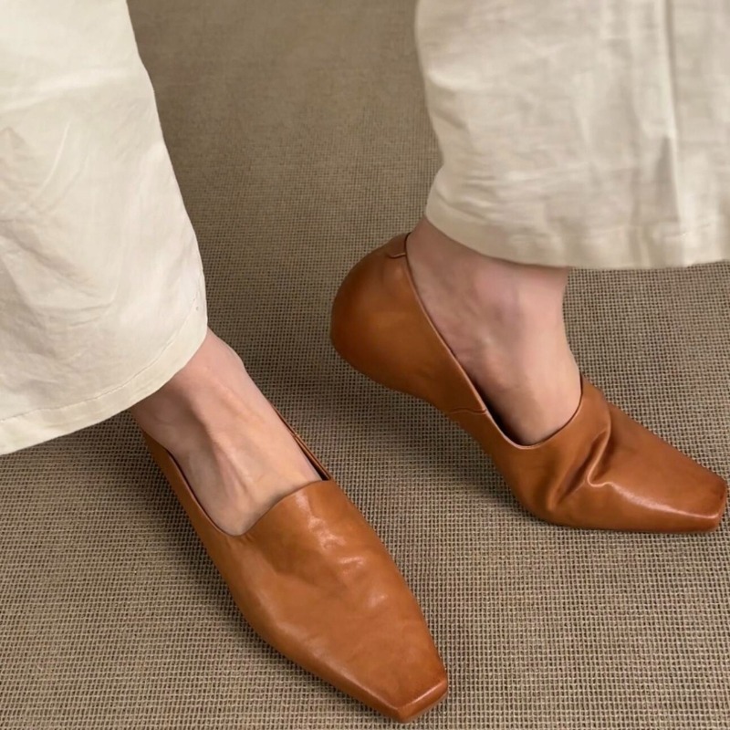 Women'S Shoes For Flat Feet - 레트로 플랫 로퍼 여성용 슬립온 브리티시