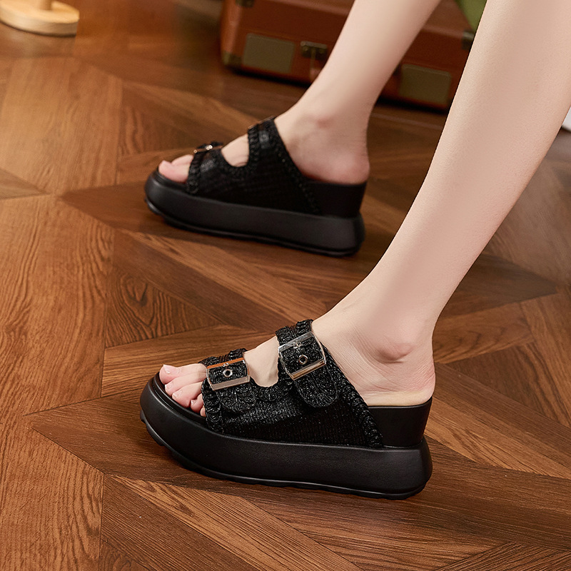 8CM 마이크로 화이버 가죽 고급 브랜드 2025 여름 - Women Shoes Japanese Brand 리뷰 및 가격