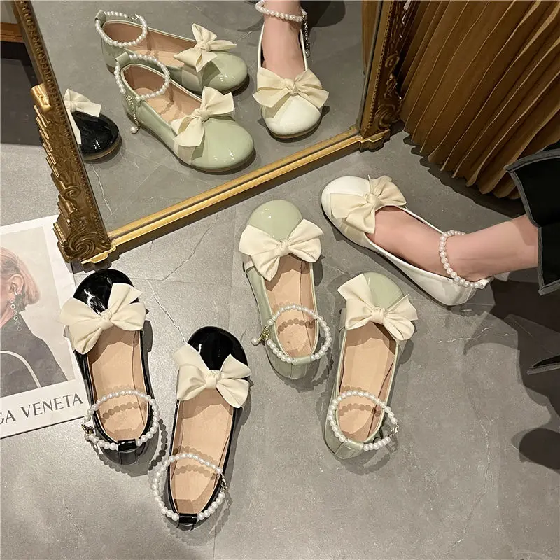 여성용 플랫 슈즈 싱글 일본식 로리타 귀여운 베이지 모 - Women Shoes Quick Delivery 리뷰 및 가격