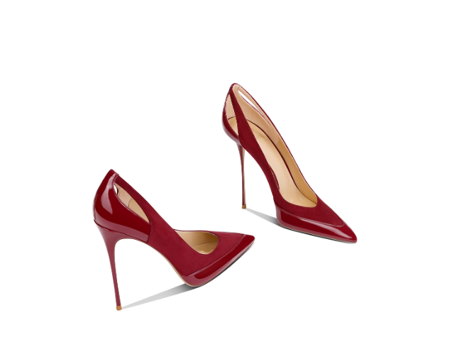 새로운 블랙 에나멜 가죽 패치워크 하이힐, 독창적인 디 - Women'S Shoes To Buy 리뷰 및 가격