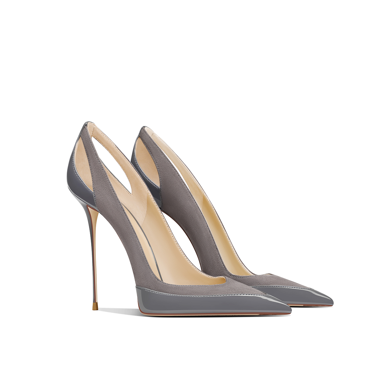 새로운 블랙 에나멜 가죽 패치워크 하이힐, 독창적인 디 - Women'S Shoes To Buy 리뷰 및 가격