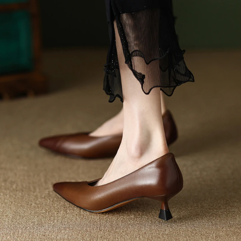 스퀘어 힐 미디엄 여성 펌프스 포인티드 토 여성 구두  - Women Shoes Quick Delivery 리뷰 및 가격