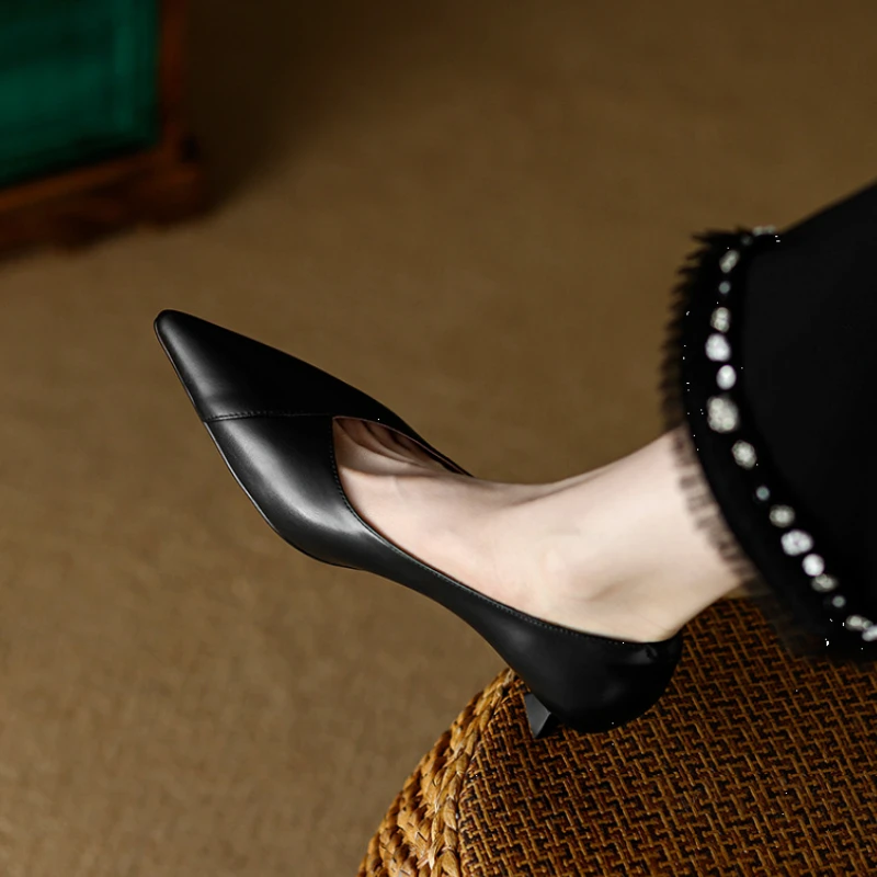 스퀘어 힐 미디엄 여성 펌프스 포인티드 토 여성 구두  - Women Shoes Quick Delivery 리뷰 및 가격