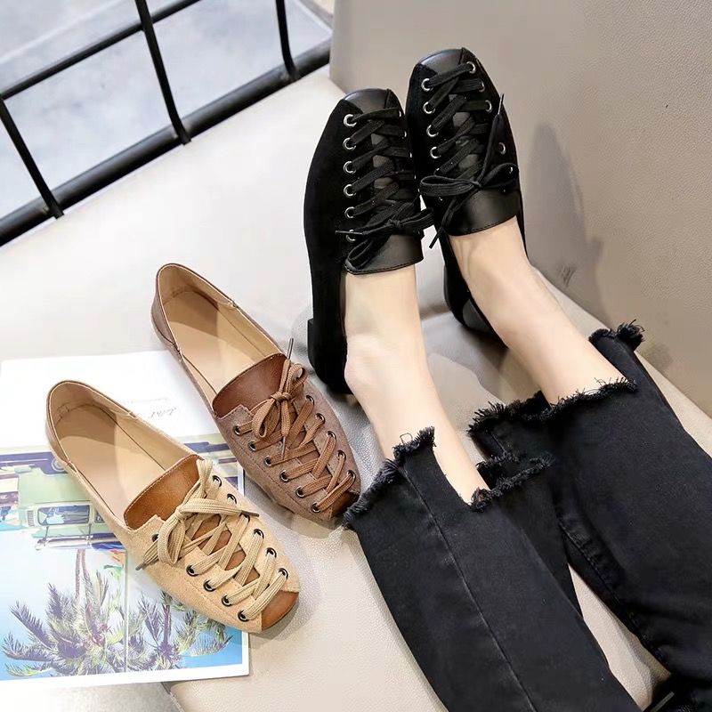 스트랩이있는 여성용 신발 스퀘어 발가락 로우 힐 우아한 - Women Shoes Quick Delivery 리뷰 및 가격