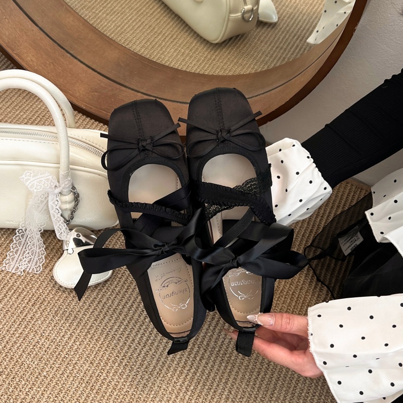 새로운 봄 편안한 레이스업 발레 스퀘어 토 로우컷 플랫 - Women'S Shoes Toms 리뷰 및 가격