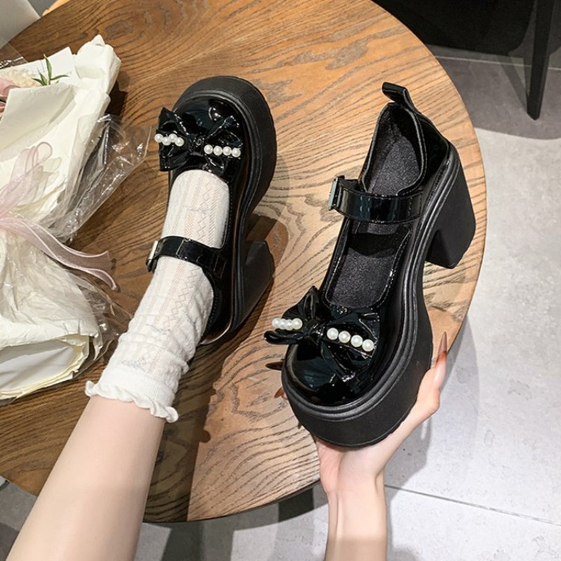 2026 로리타 슈즈 블랙 슈퍼 하이힐 메리 제인 슈즈 - Women'S Shoes Toms 리뷰 및 가격