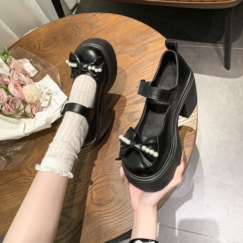 2026 로리타 슈즈 블랙 슈퍼 하이힐 메리 제인 슈즈 - Women'S Shoes Toms 리뷰 및 가격
