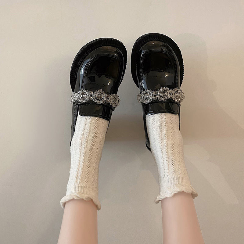 라인스톤 여성용 메리 제인 신발 블랙 라운드 발가락 플 - Women Shoes Quick Delivery 리뷰 및 가격
