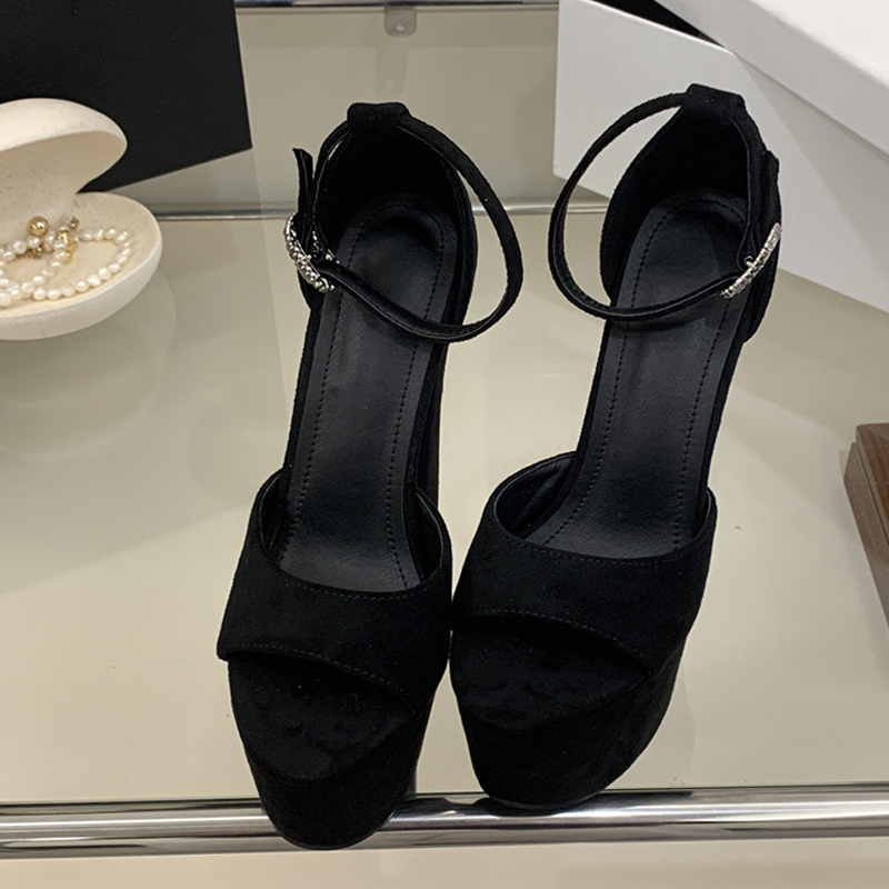 리예 모델 쇼 섹시한 극단적인 하이힐 청키 플랫폼 샌들 - Ankle Strap Heels 리뷰 및 가격