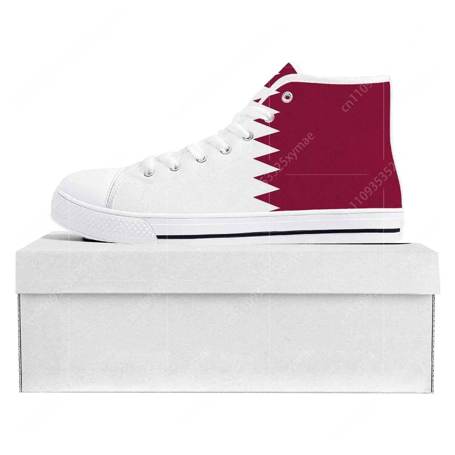 카타르 국기 하이탑 고품질 스니커즈 남성 여성 십대 캔 - Women Shoes Qatar 리뷰 및 가격