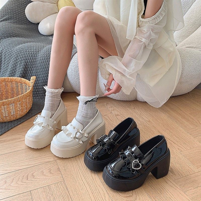 여성 펌프 라인 석 라운드 발가락 스퀘어 발 뒤꿈치 로 - Women Shoes Quick Delivery 리뷰 및 가격