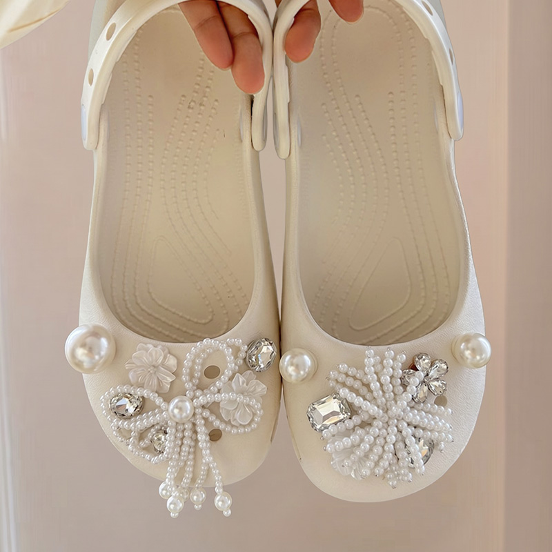 우아한 진주 리본 장식 소프트 솔 발레 홀 슈즈 여성  - Women Shoes Japanese Brand 리뷰 및 가격
