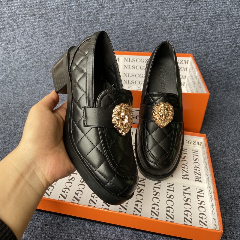 여성용 원형 앞코 두꺼운 굽 신발, 옥스포드 로퍼 플랫 - Women Shoes Japanese Brand 리뷰 및 가격