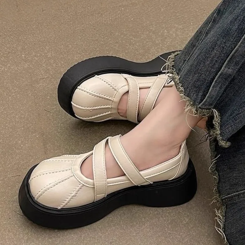 여성 펌프스 로퍼 메리 제인 라운드 토 플랫폼 귀여운  - Women Shoes Japanese Brand 리뷰 및 가격