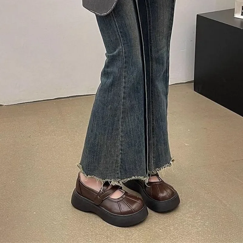 여성 펌프스 로퍼 메리 제인 라운드 토 플랫폼 귀여운  - Women Shoes Japanese Brand 리뷰 및 가격