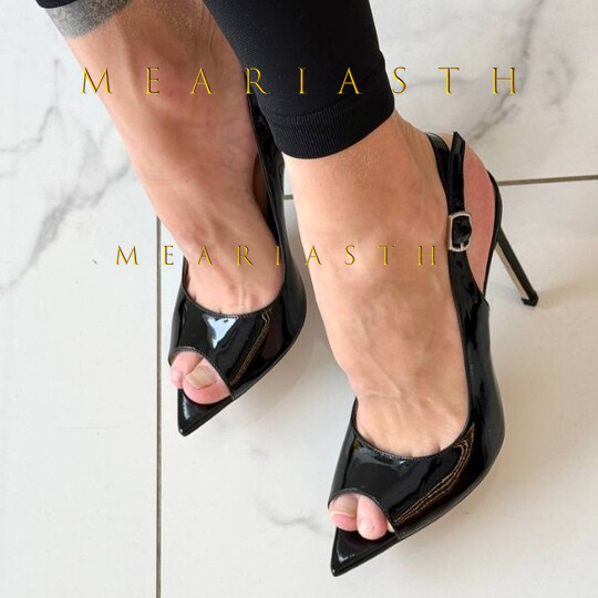 블랙 그라데이션 여성용 특허 가죽 샌들 Peep Toe - Women Shoes Japanese Brand 리뷰 및 가격