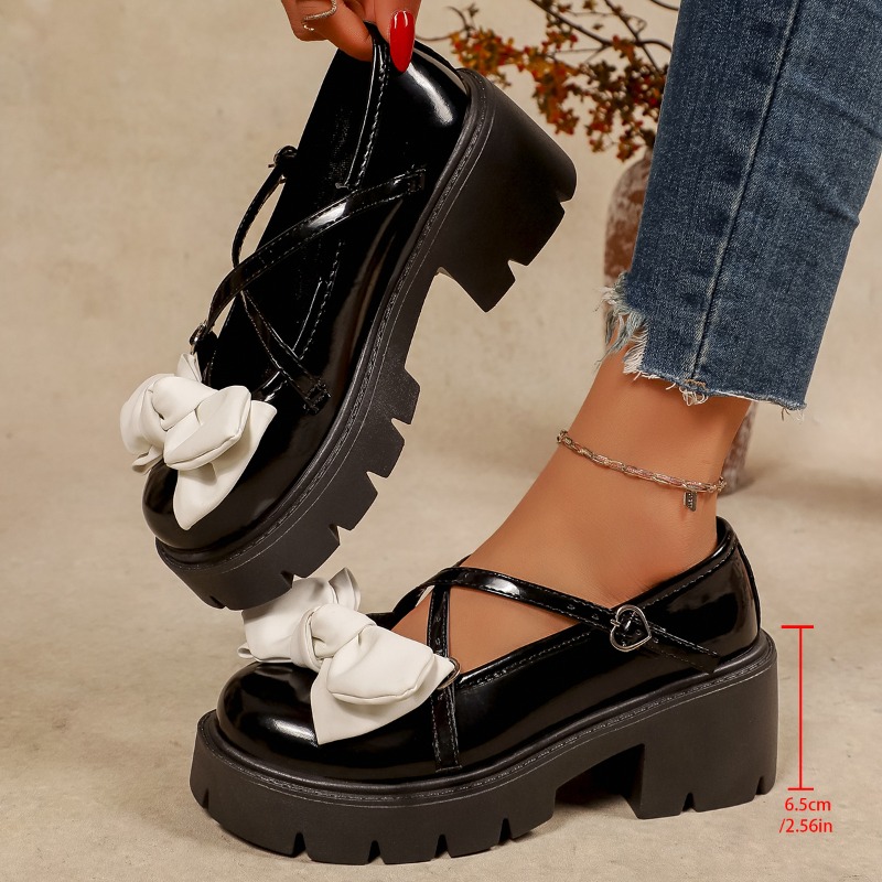 여성 가을 ​​브랜드 일본식 보우 메리 제인 신발 여성 - Women Shoes Japanese Brand 리뷰 및 가격