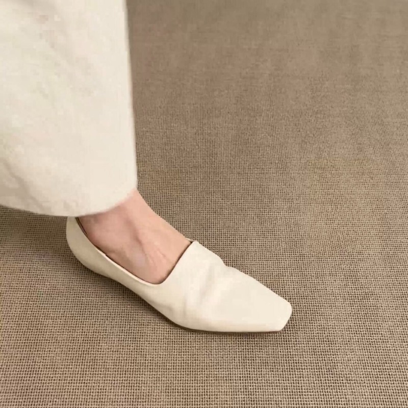 레트로 플랫 로퍼 여성용 슬립온 브리티시 스타일 스퀘어 - Women'S Shoes For Flat Feet 리뷰 및 가격