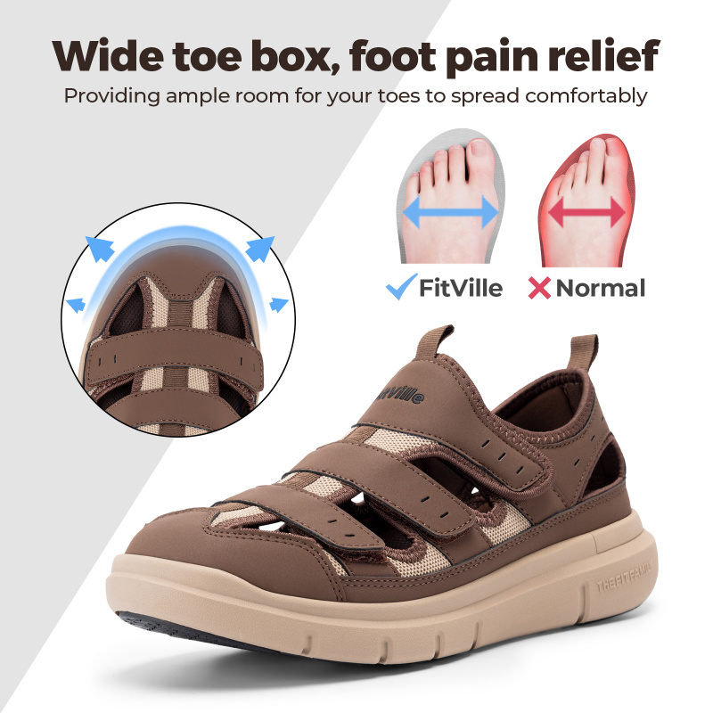 여름 남성 샌들 확대 당뇨병 신발 남성 캐주얼 신발 발 - Women'S Shoes With Plantar Fasciitis 리뷰 및 가격