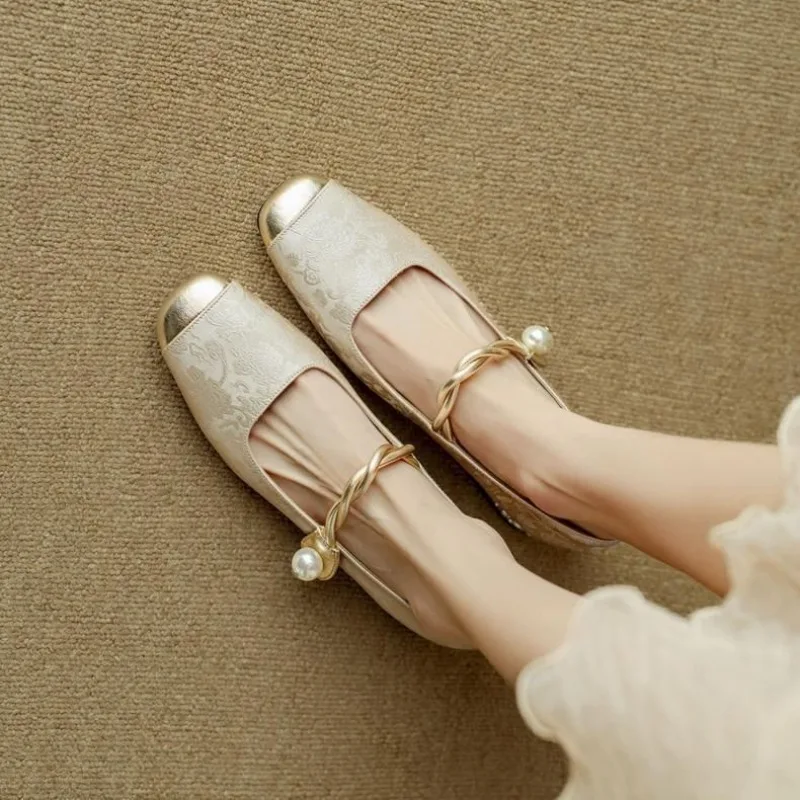 블록 힐 여성 펌프스 스퀘어 토 메리 제인 슈즈 여성용 - Women Shoes Japanese Brand 리뷰 및 가격