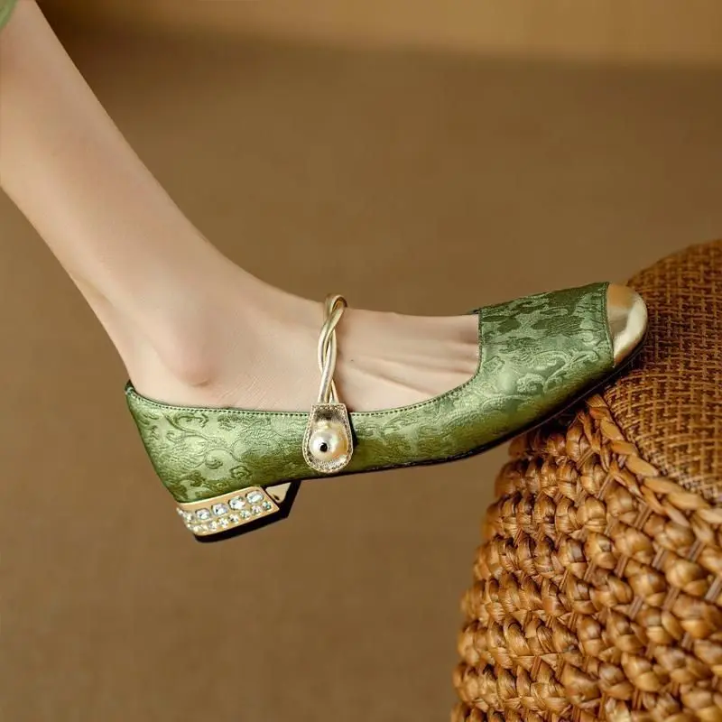 블록 힐 여성 펌프스 스퀘어 토 메리 제인 슈즈 여성용 - Women Shoes Japanese Brand 리뷰 및 가격